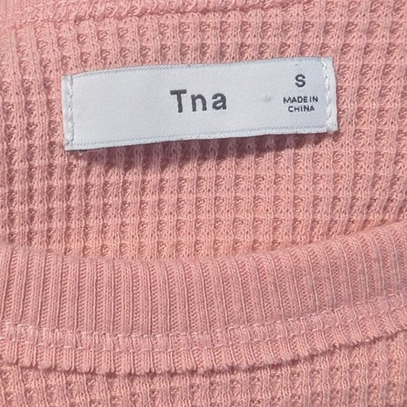 Aritzia Tna | Alder Thermal Long-sleeve In Light Pink - Picture 5 of 9